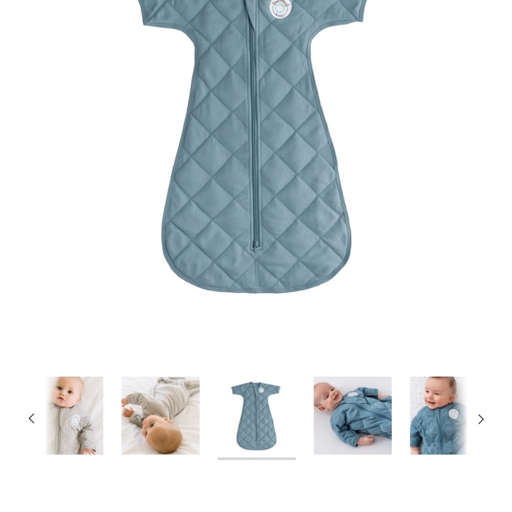 Quilted Blue Kids Pajamas Sleep Sack